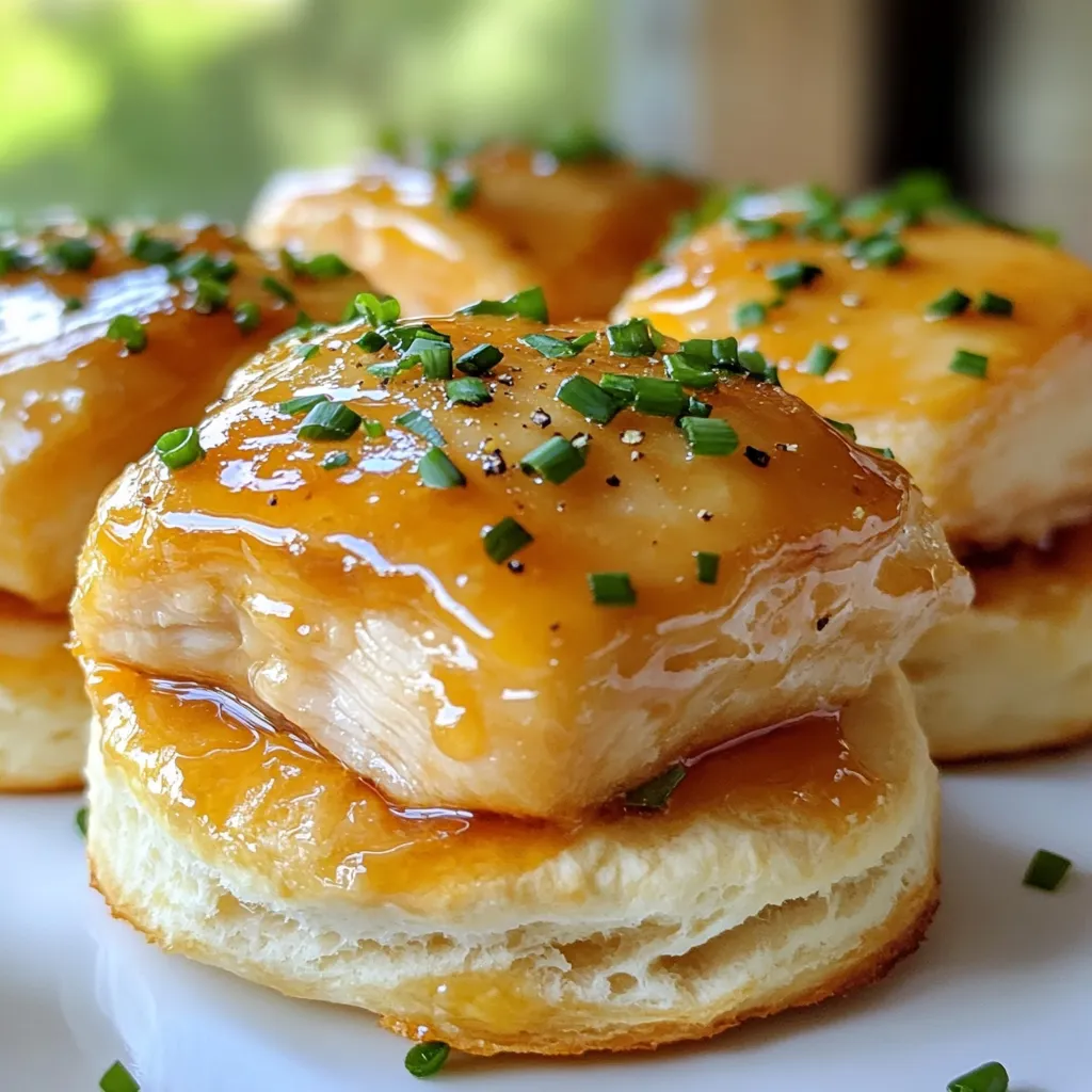 Hot Honey Chicken Biscuits Einfaches Rezept für Genuss