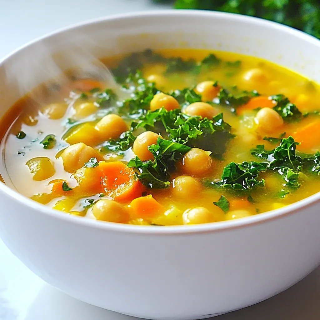 Vegan Garlic Chickpea Soup Gesund und Schmackhaft