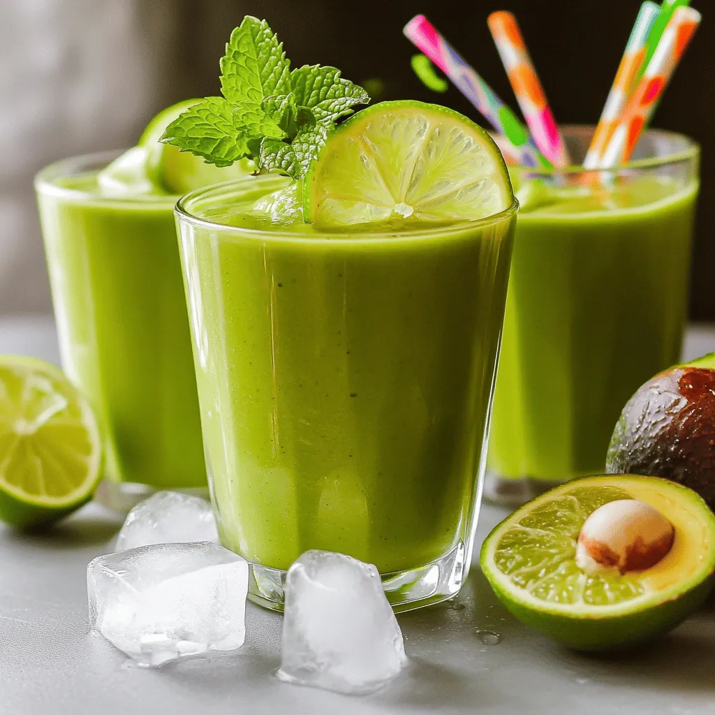 - 1 reife Avocado, geschält und entsteint - 1 Tasse Kokosmilch (oder normale Milch) - 1 Esslöffel Honig (oder Agavensirup)