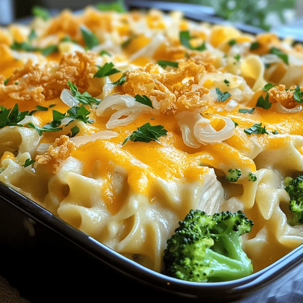 Köstlicher Chicken Noodle Casserole Einfaches Rezept