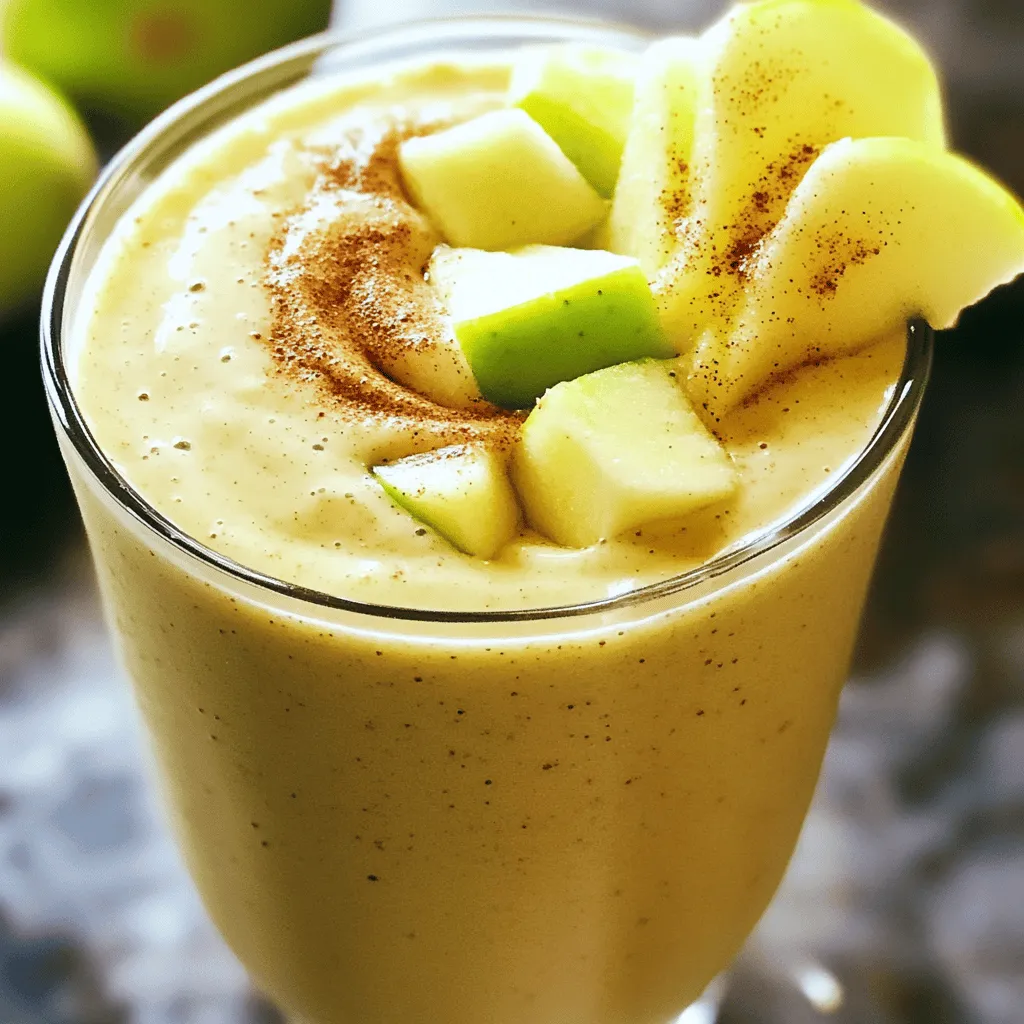 Köstlicher Apple Cinnamon Protein Smoothie Rezept