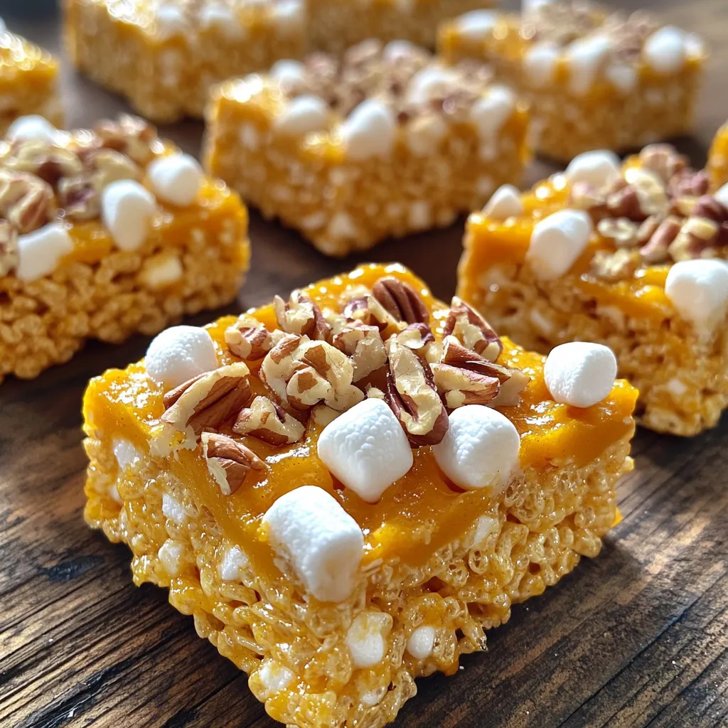 Kürbisgewürz Rice Krispie Treats Einfach und Lecker