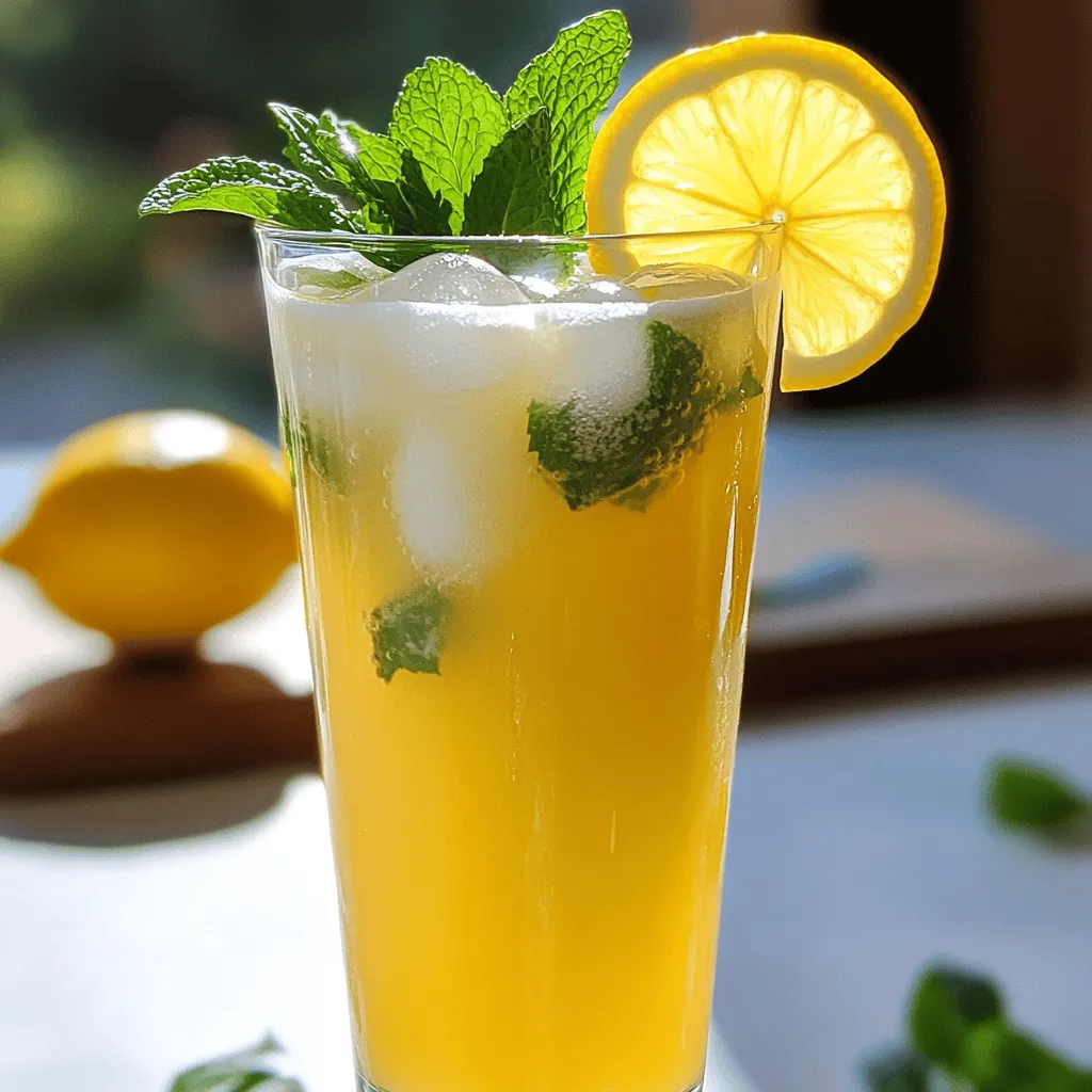 Cremige Kondensmilch-Limonade Perfekter Sommergenuss