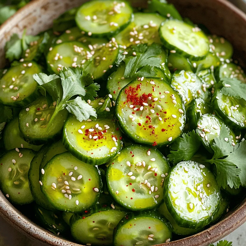 Spicy Korean Cucumber Salad Frisch und Würzig Genießen