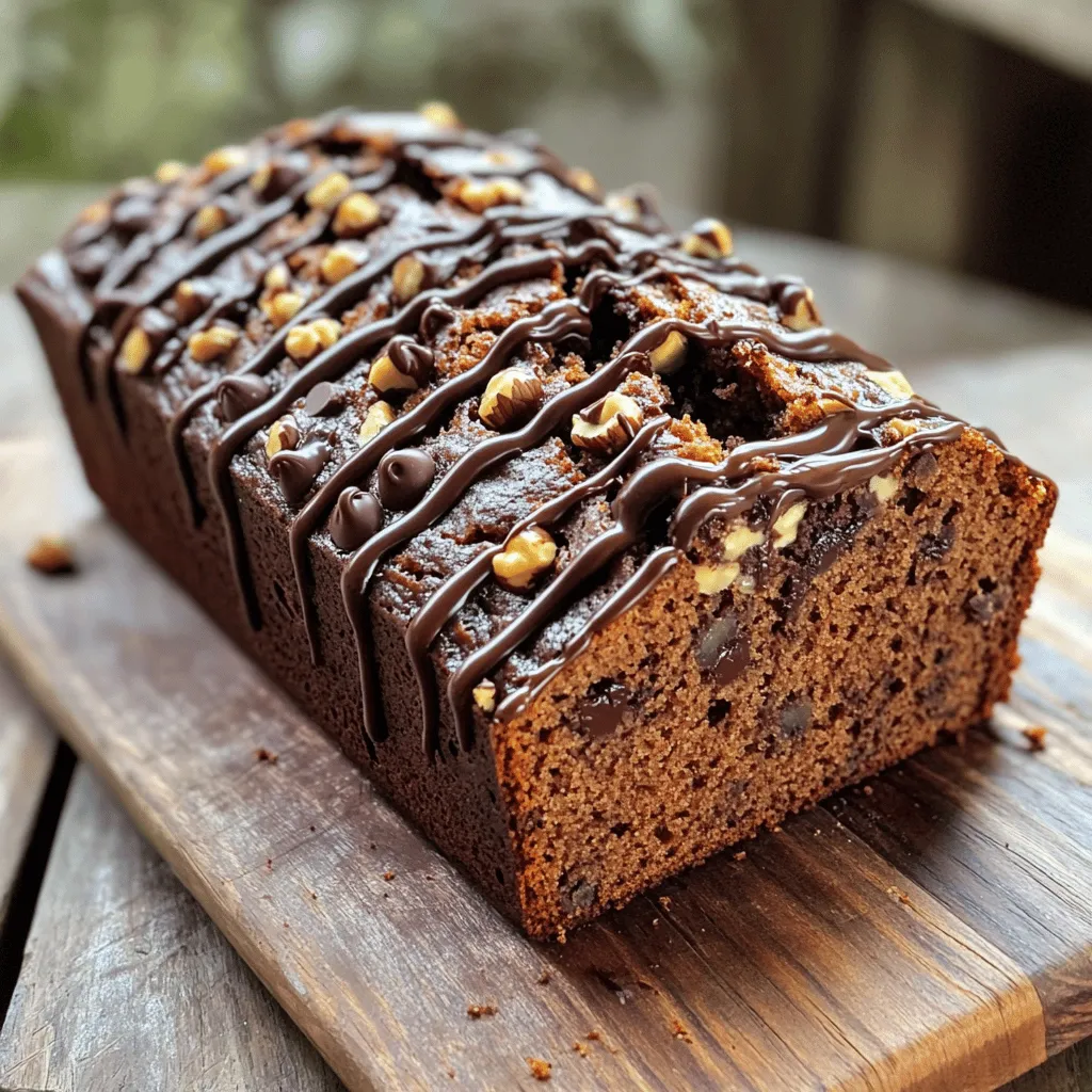 Schokoladen-Haselnuss-Bananenbrot lecker und einfach