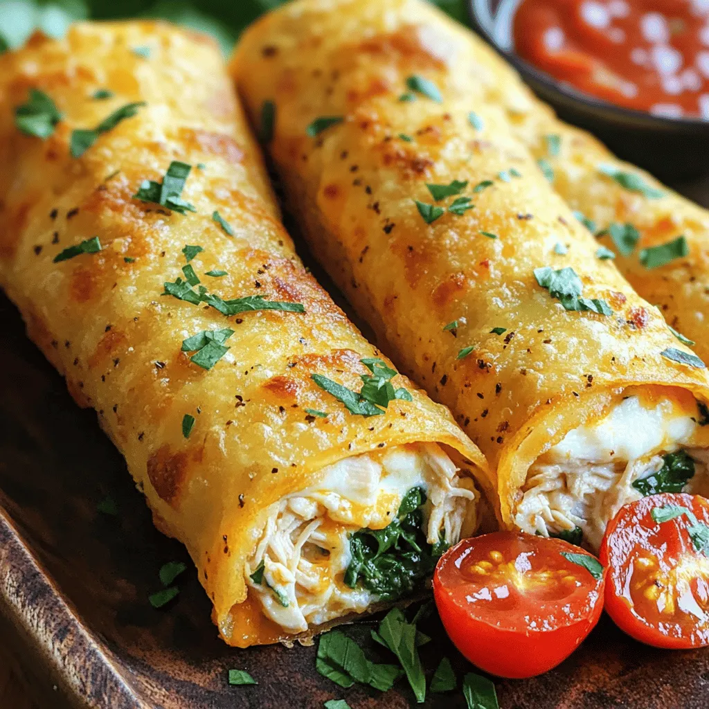 Cheesy Garlic Chicken Wraps mit köstlichem Käse