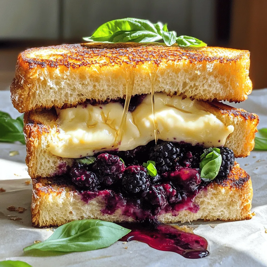 Unwiderstehlicher Blackberry and Brie Grilled Cheese Sandwich