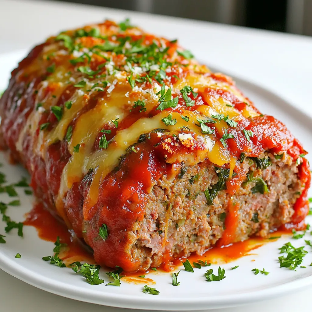 Gefüllter italienischer Hackbraten Köstliche Hausmannkost