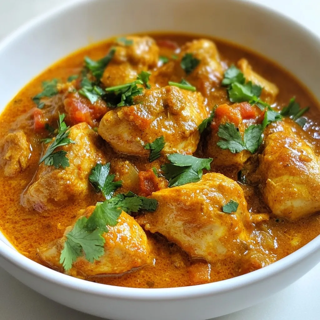 Authentic Indian Chicken Curry Köstliche Genüsse