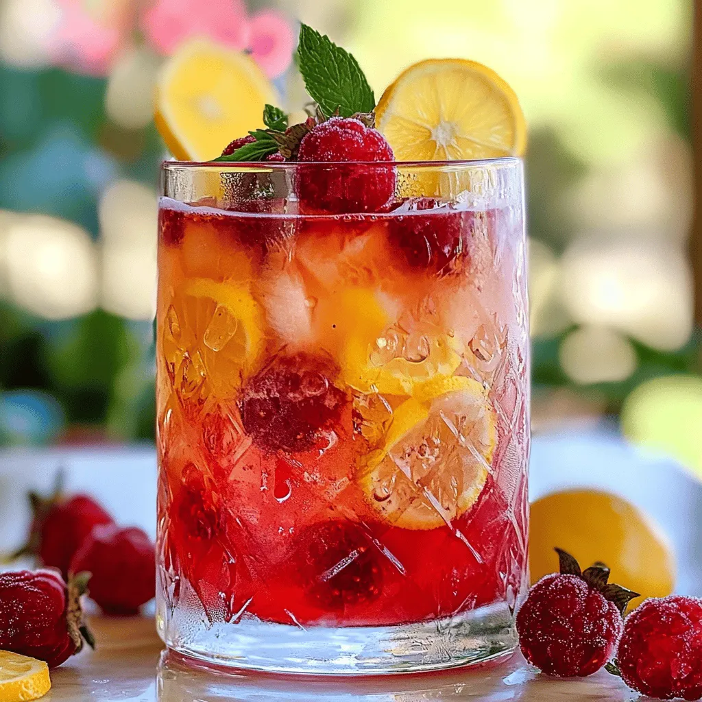 Leckerer Earl Grey Himbeer-Eistee gegen die Hitze