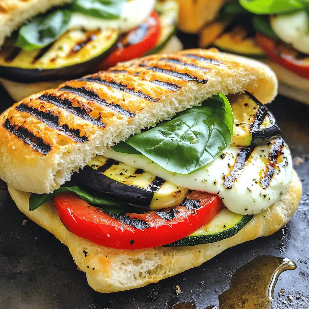 Grilled Vegetable Panini Lecker und Einfach Zubereiten
