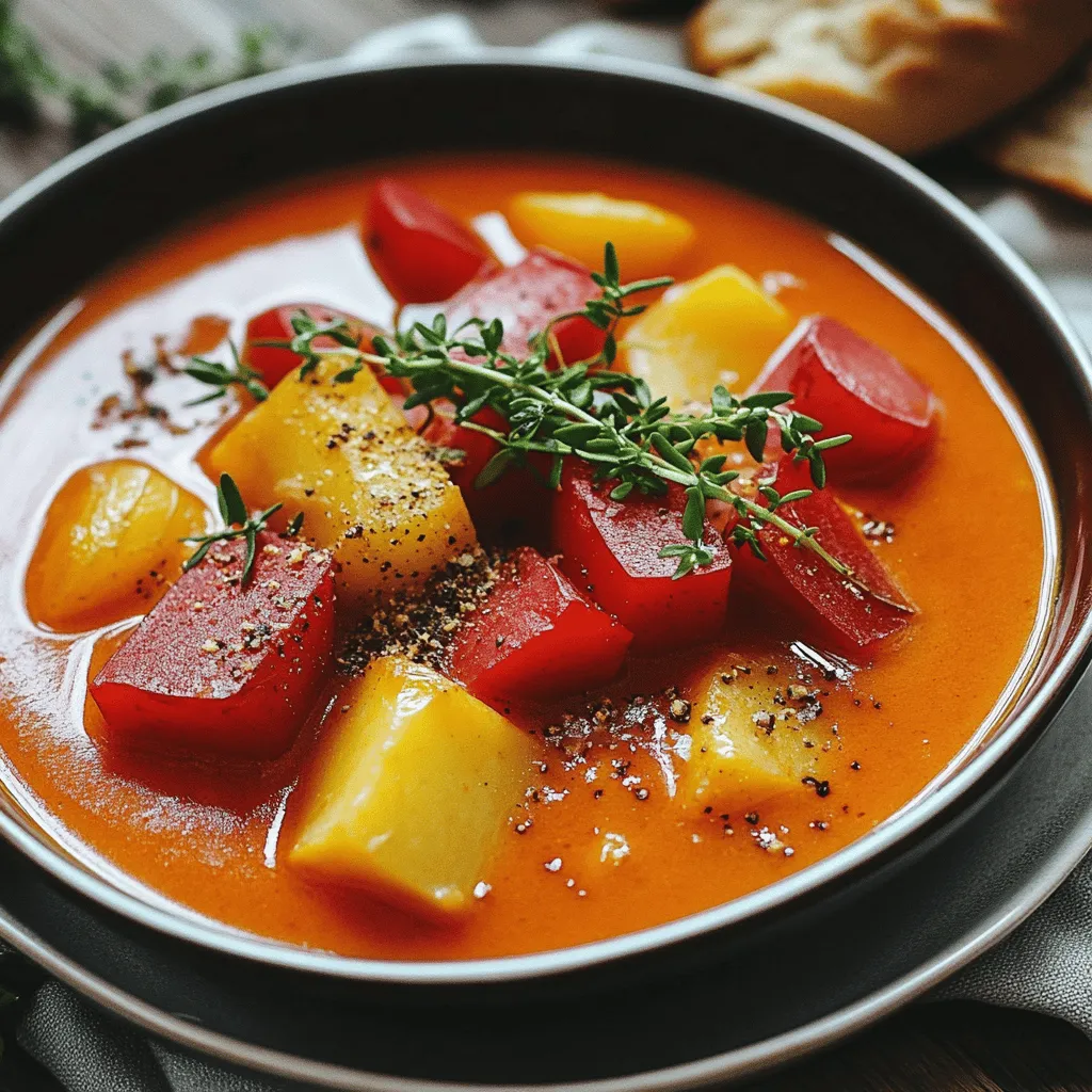 Saucy Hungarian Red Potato Goulash Verlockende Köstlichkeit