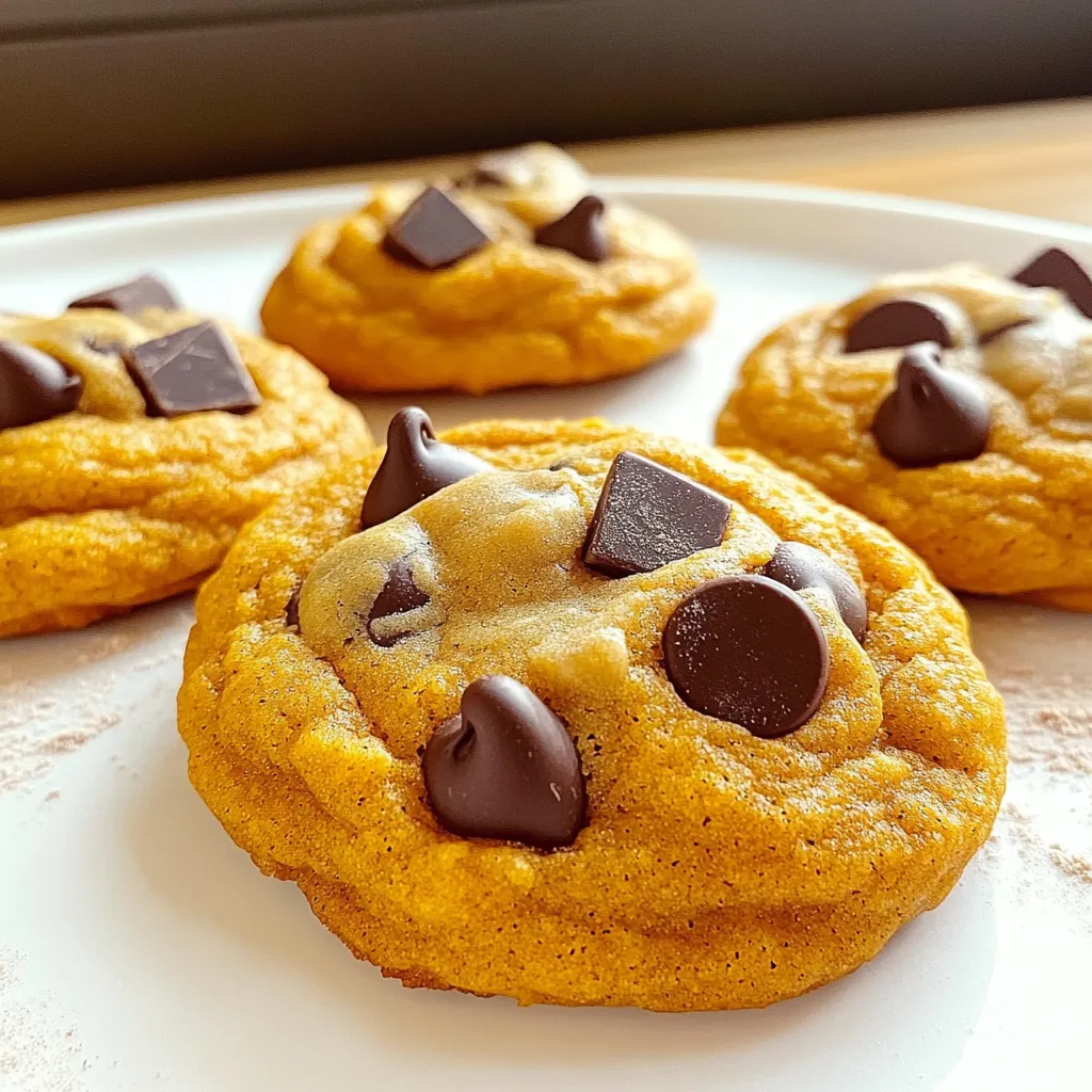 Schmackhafte Chocolate Chip Pumpkin Cookies Rezept