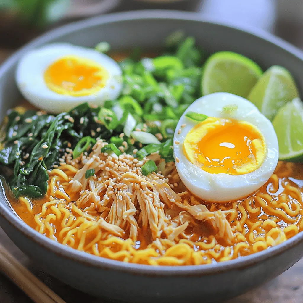 Fiery Chicken Ramen Lecker und Würzig Genießen