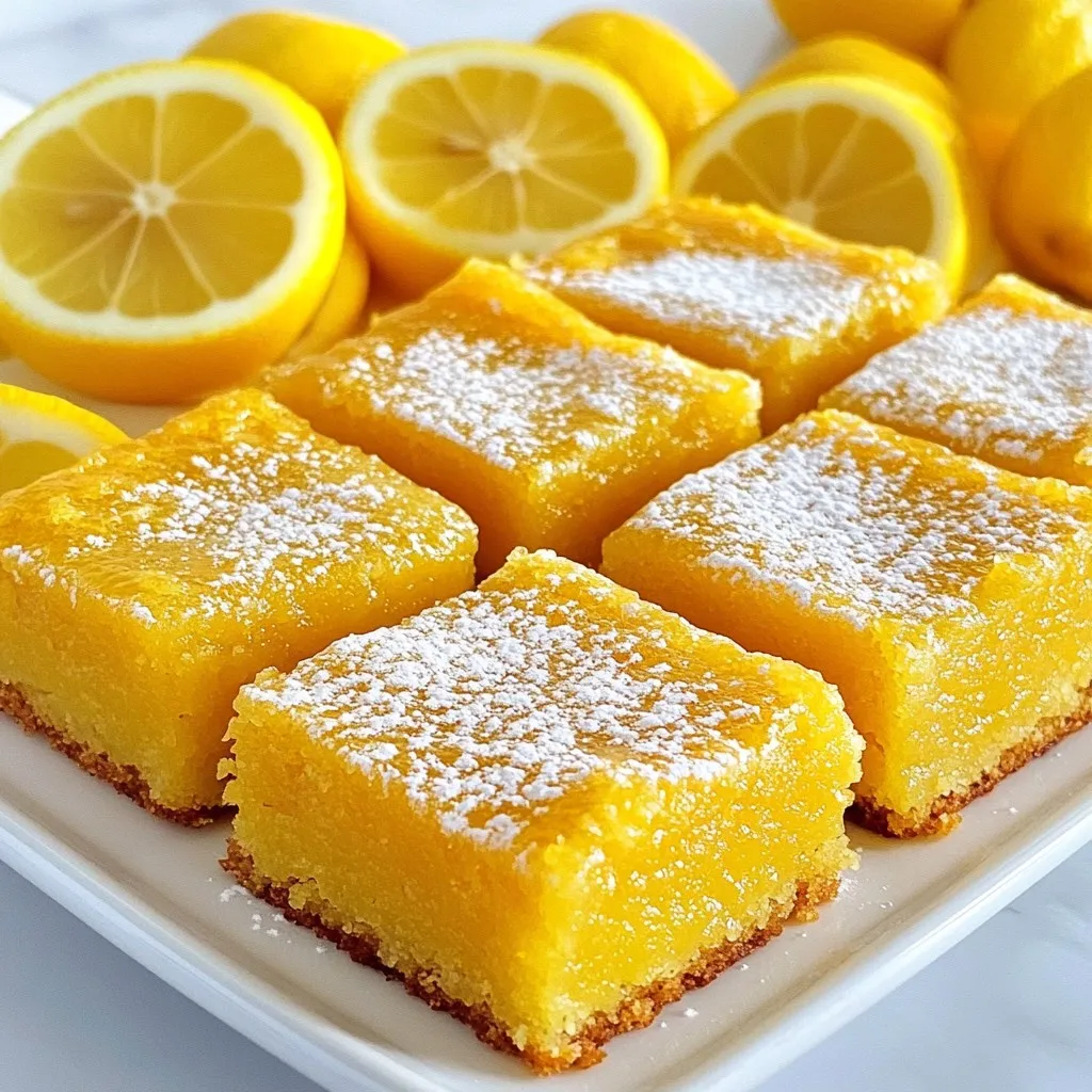 Leuchtende Lemon Brownies Zart und Lecker Rezept