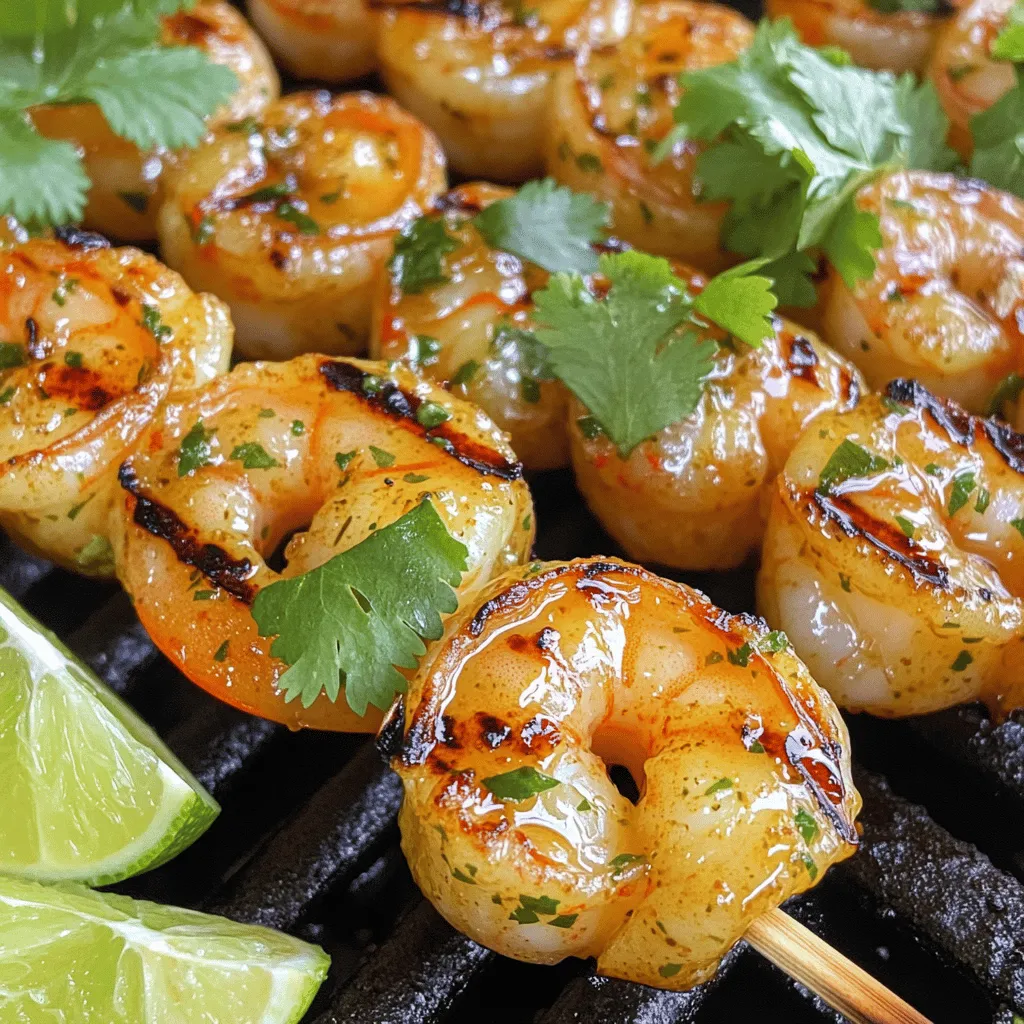 Chili Lime Grilled Shrimp Skewers Köstlich Grillen