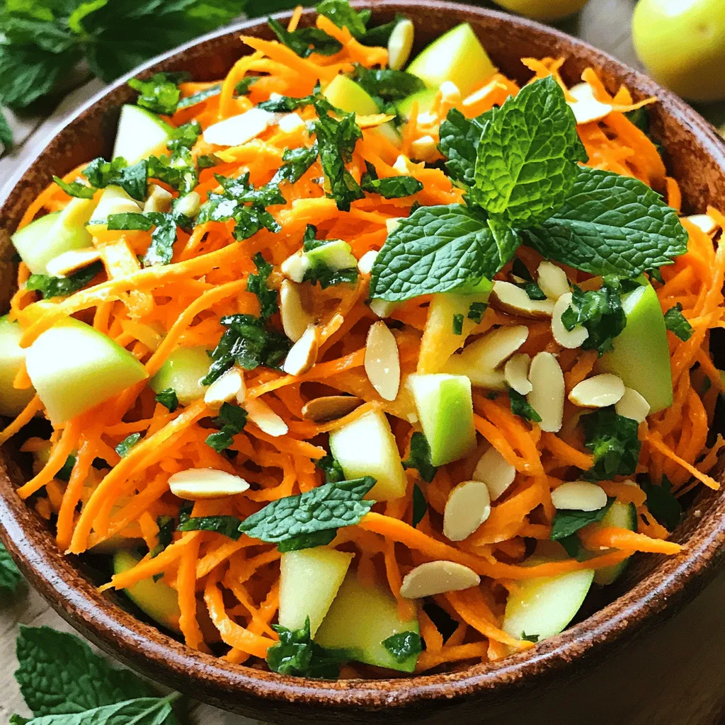Knackiger Raw Carrot Salad mit frischen Zutaten