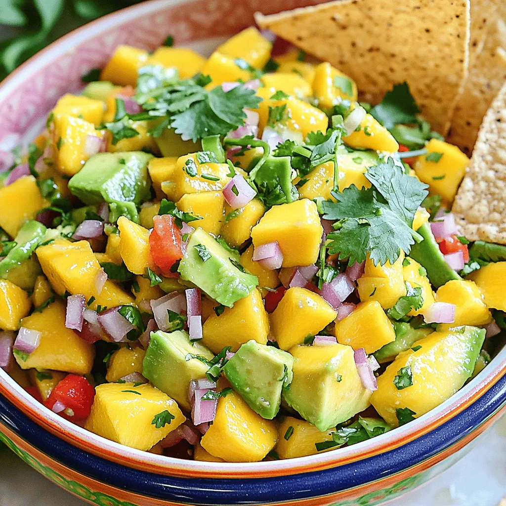 Mango Avocado Salsa Frisch und Einfach Zubereitet