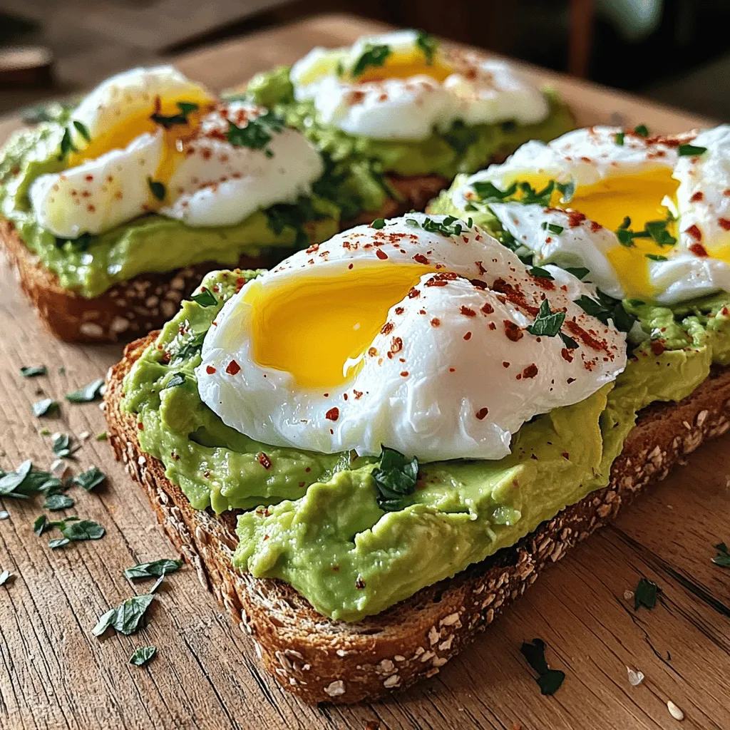 Leckeres Avocado Toast mit pochiertem Ei Rezept
