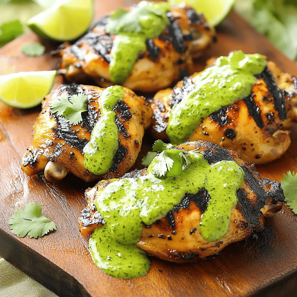 Leckeres Peruanisches Gegrilltes Hähnchen mit grüner Sauce