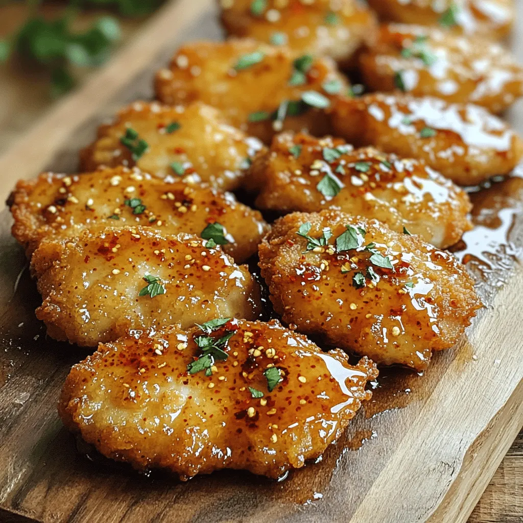 Hot Honey Chicken Cutlets Scharf und Knusprig