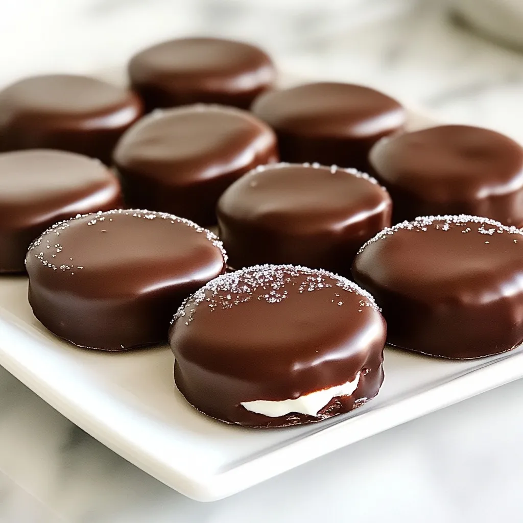 Einfache Peppermint Patties Leckerer Süßigkeitenspaß