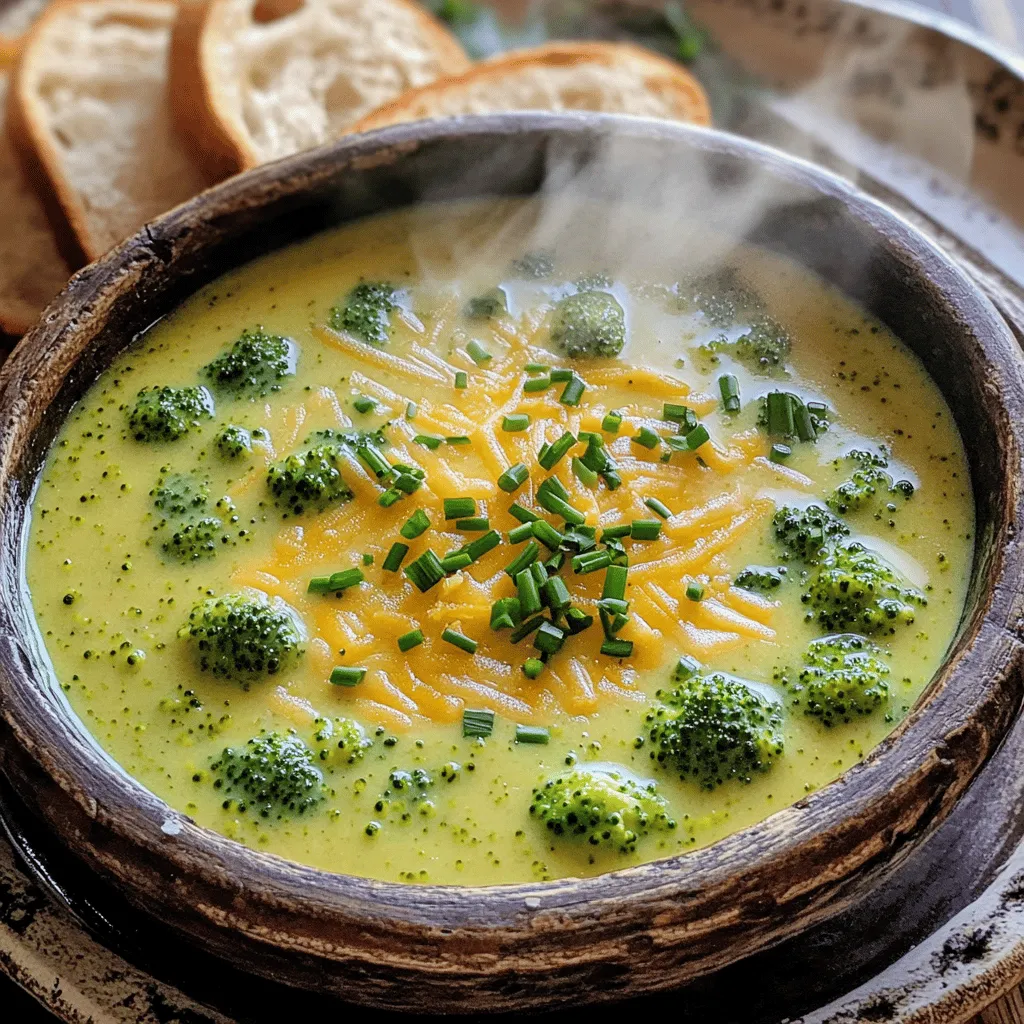 Cremige Brokkoli-Cheddar-Suppe Schnelle und Einfache Zubereitung