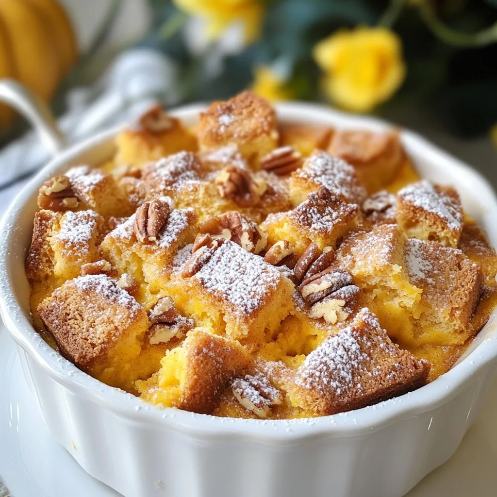 Kürbis-Zimt-Brotpudding Köstliches Dessert Rezept