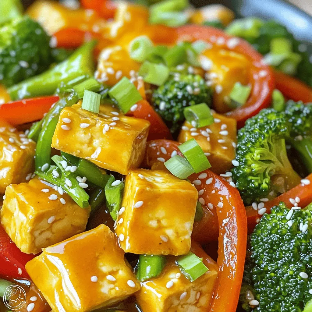 Orange Ginger Tofu Stir Fry Schnelles und Einfaches Rezept
