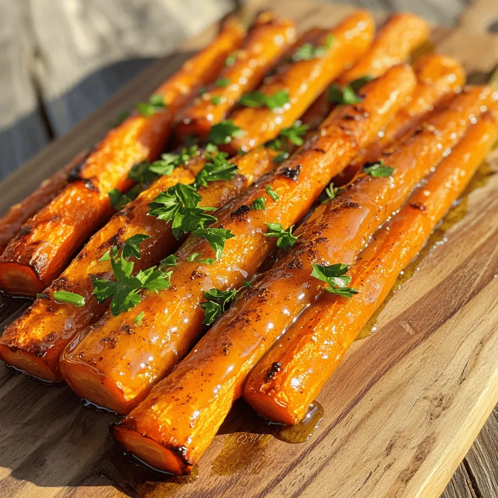Sweet and Spicy Roasted Carrots Gefüllte Geschmacksexplosion
