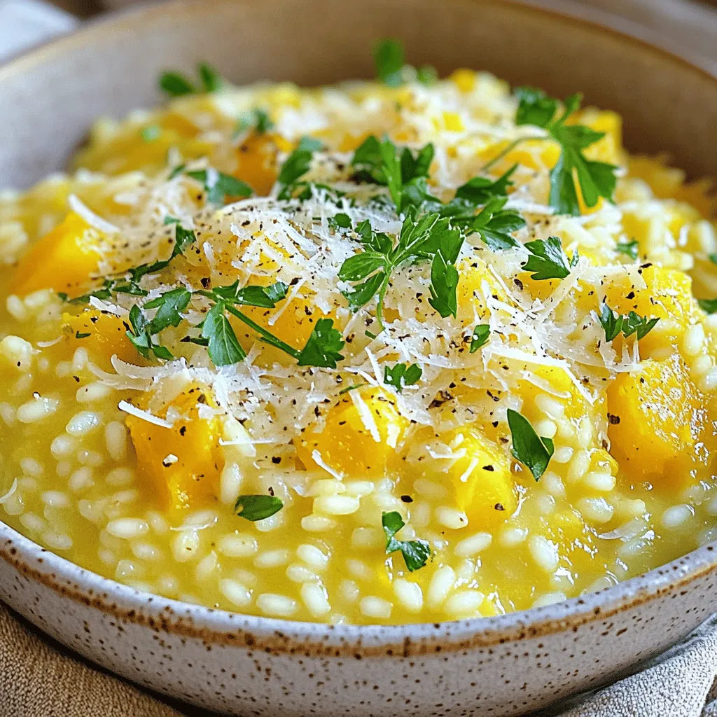 Savory Butternut Squash Risotto Einfach und Lecker