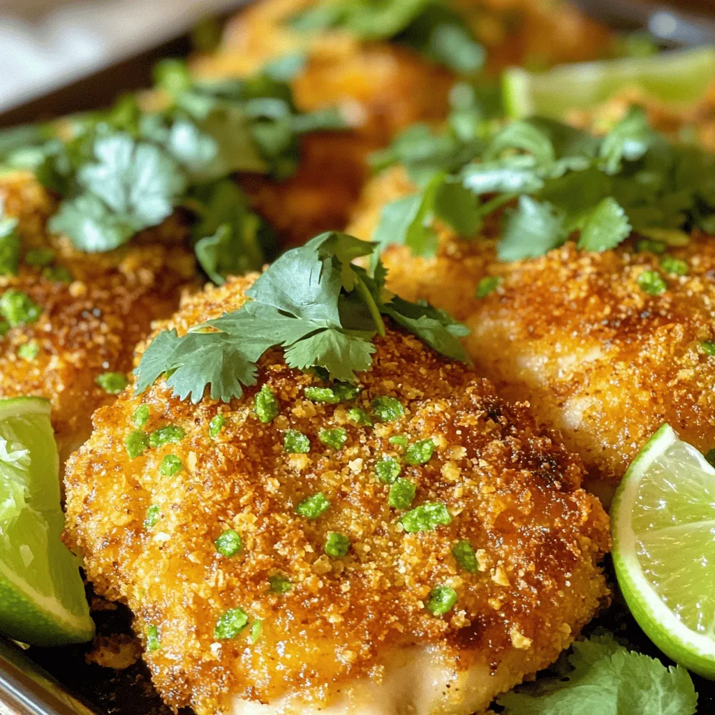 Jalapeno Chip Crusted Chicken Kross und Zart