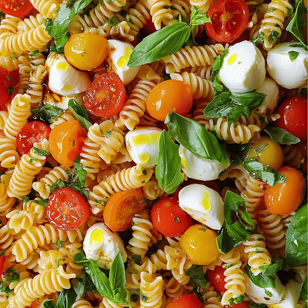 Caprese Pasta Salad Einfach und Lecker Genießen