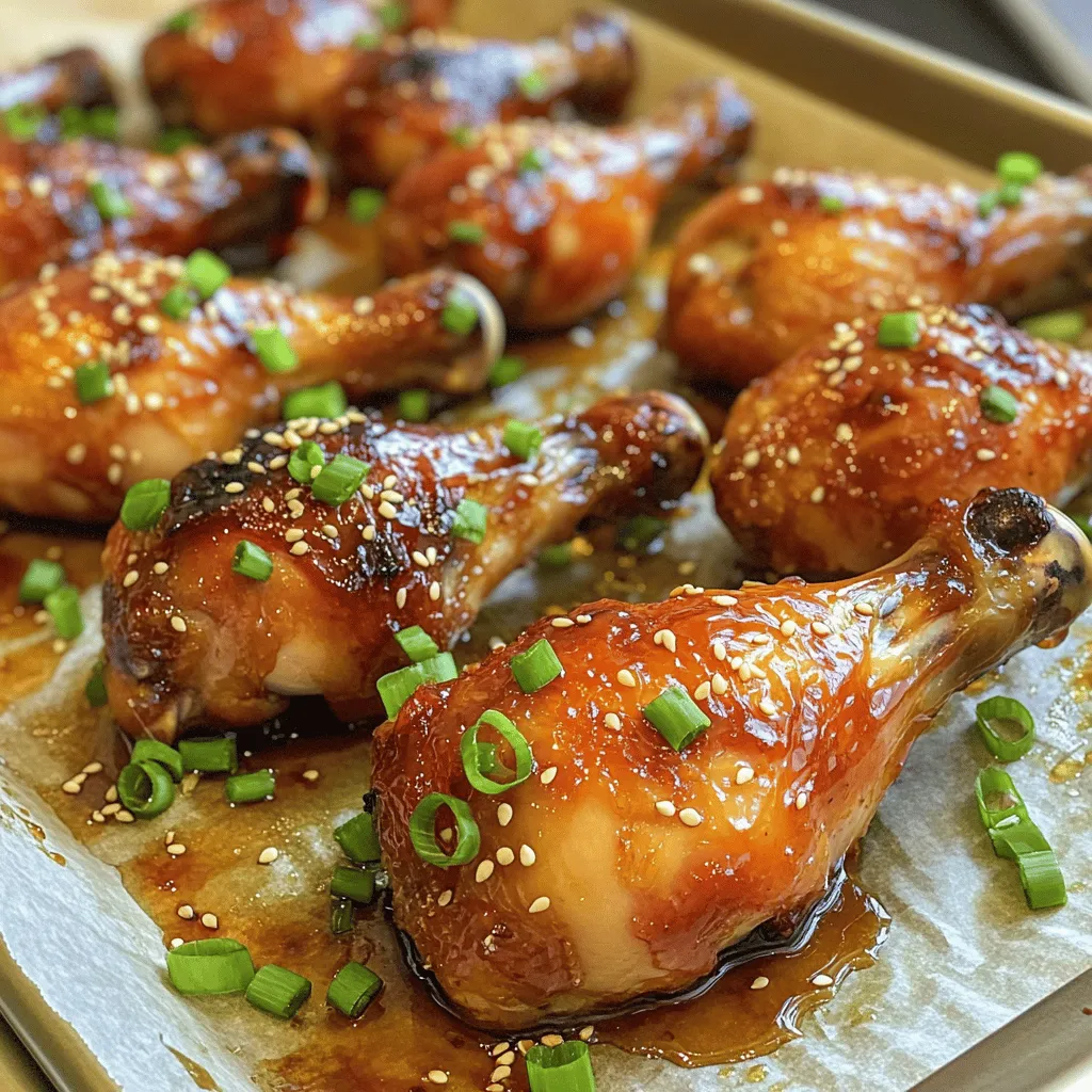 Süße und Pikante Hähnchenunterkeulen Einfaches Rezept