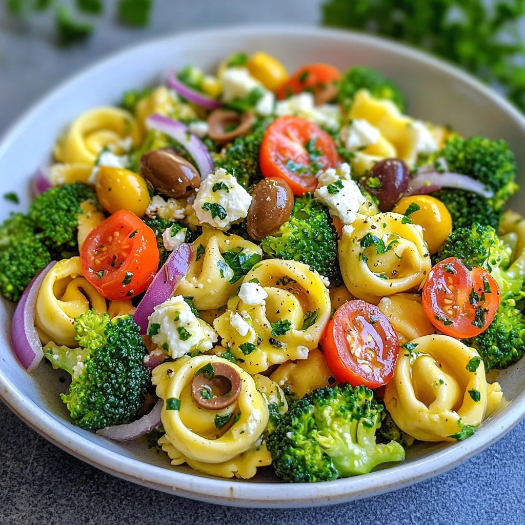Broccoli Tortellini Salad Kraftvolles und Gesundes Gericht