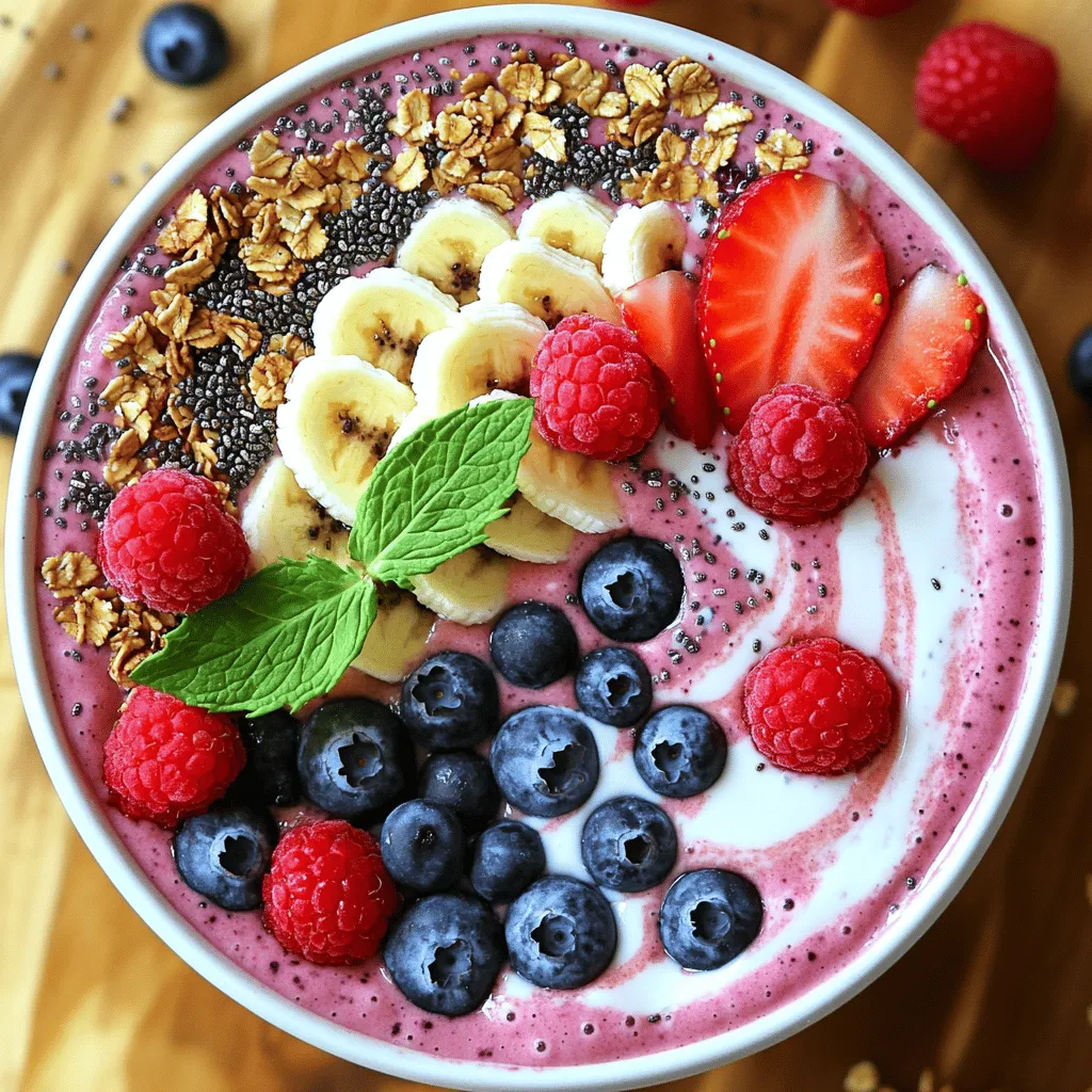 Berry Smoothie Bowl Kraftvoll und Gesund Genießen