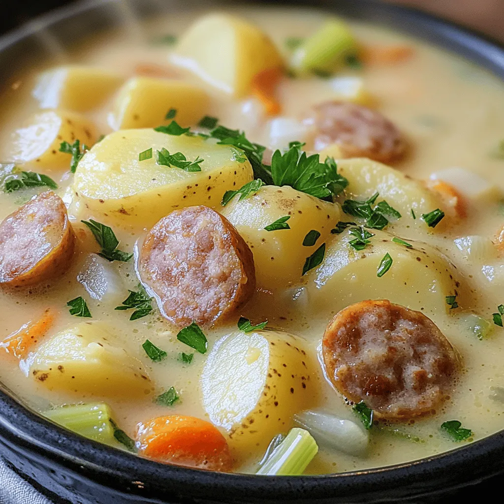 - 500g festkochende Kartoffeln, geschält und gewürfelt - 250g Wurst (z.B. Mettenden oder geräucherte Bratwurst), in Scheiben geschnitten