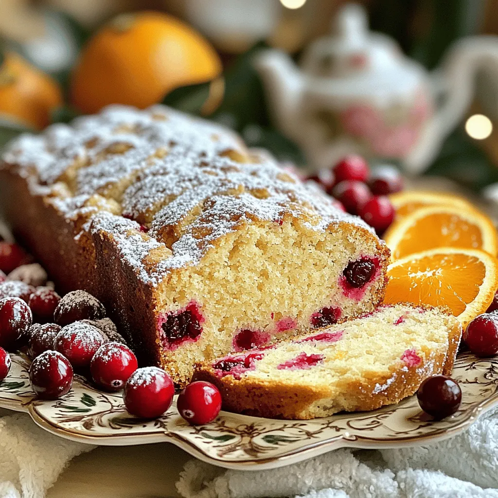 Cranberry Orange Tea Loaf Saftig und Einfach Zubereiten