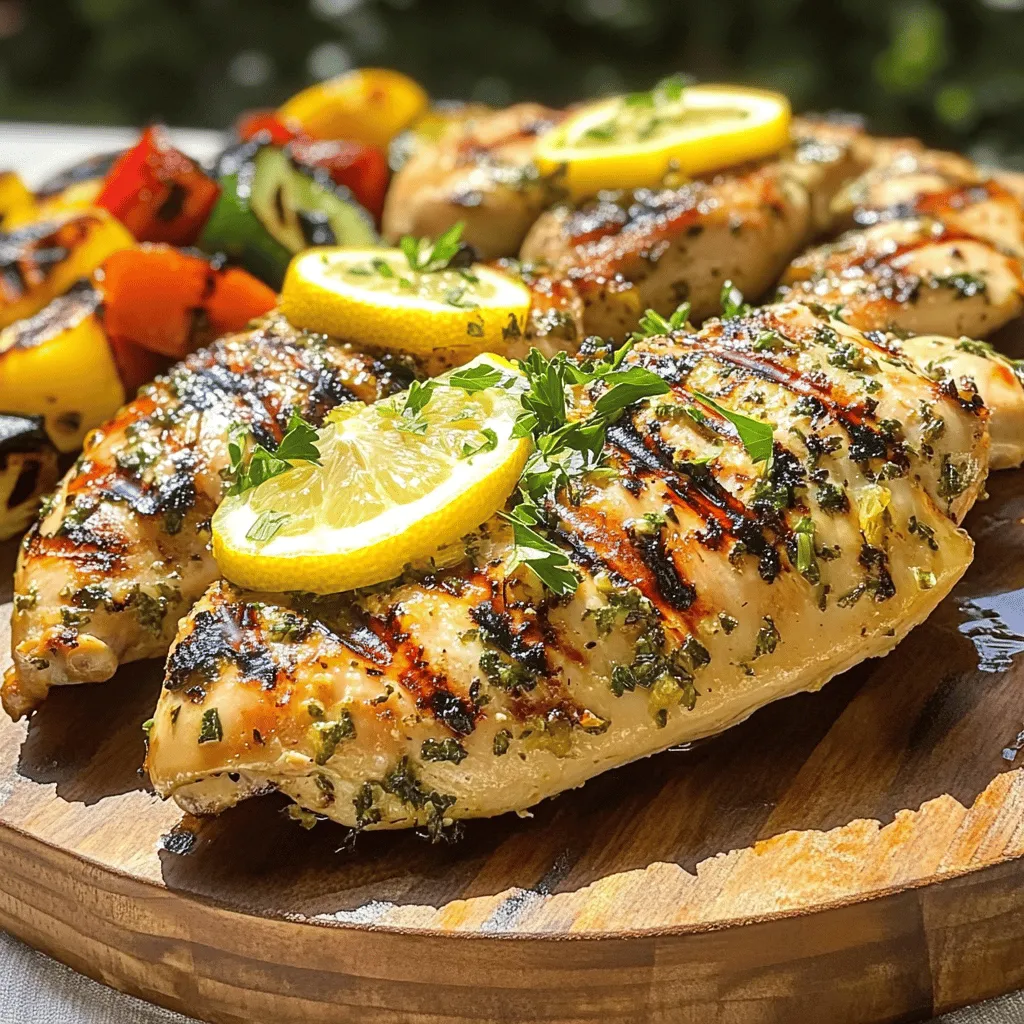 Grilled Lemon Herb Chicken Einfach und Lecker Kochen