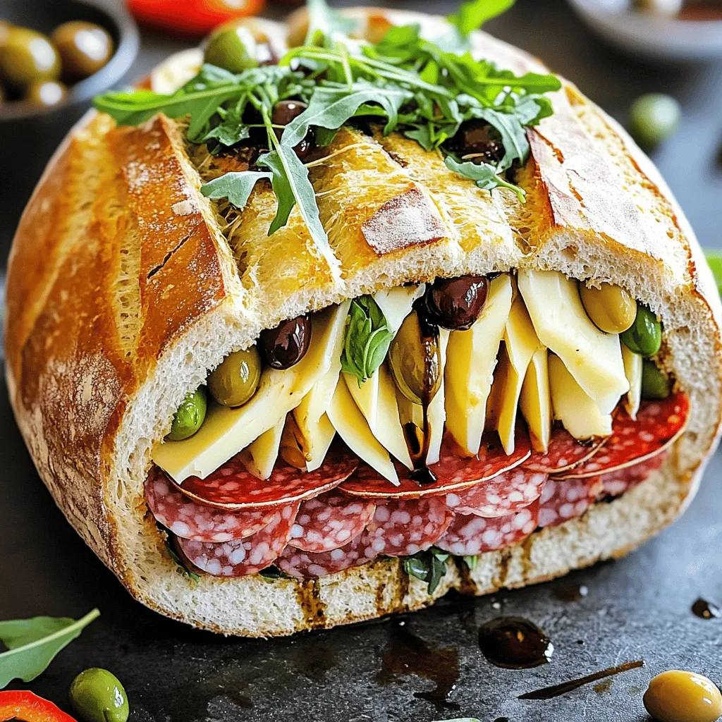 Classic Italian Muffuletta Sandwich lecker und einfach