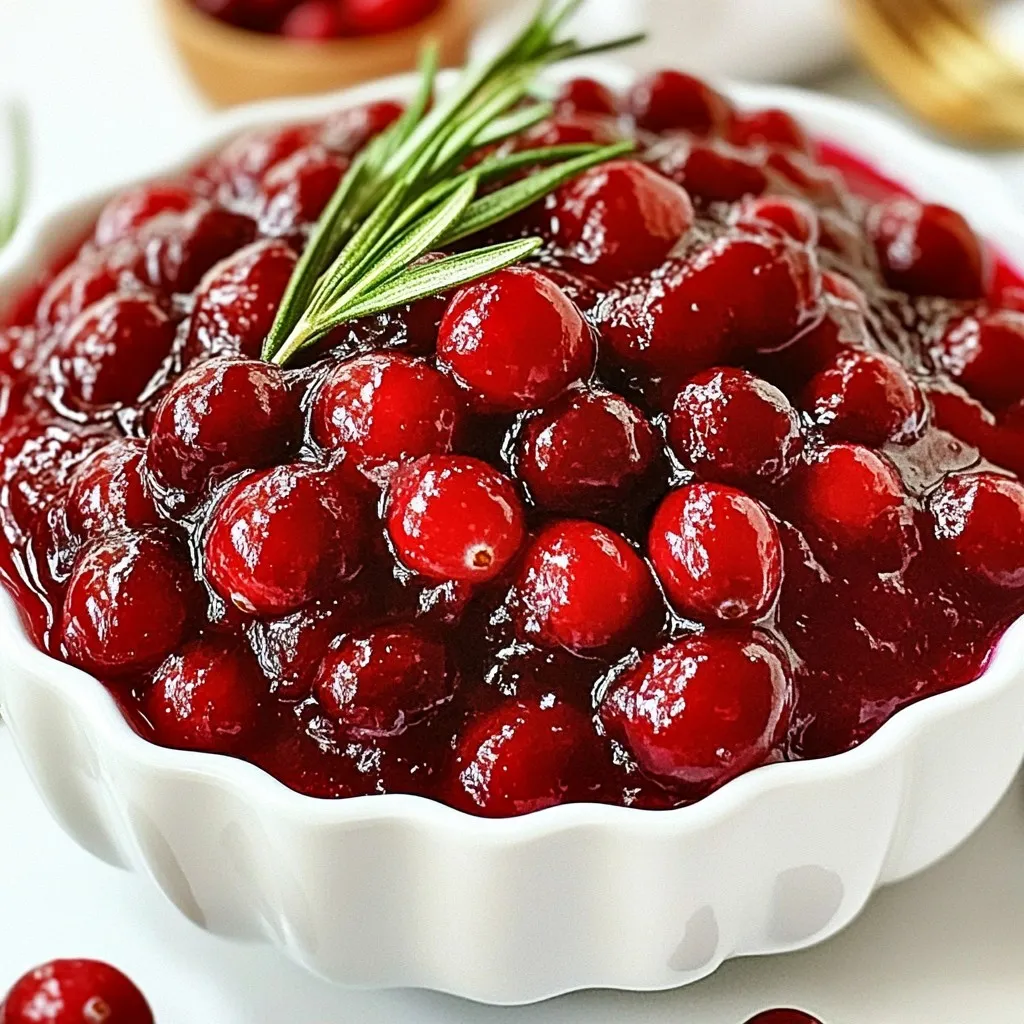 Honey Bourbon Cranberry Sauce Einfach und Köstlich