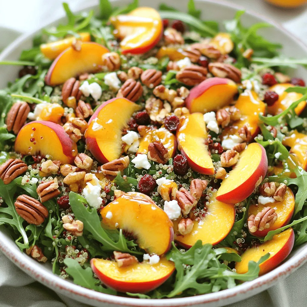 Millionaire Peach Salad Frisch und Einfach Zubereitet