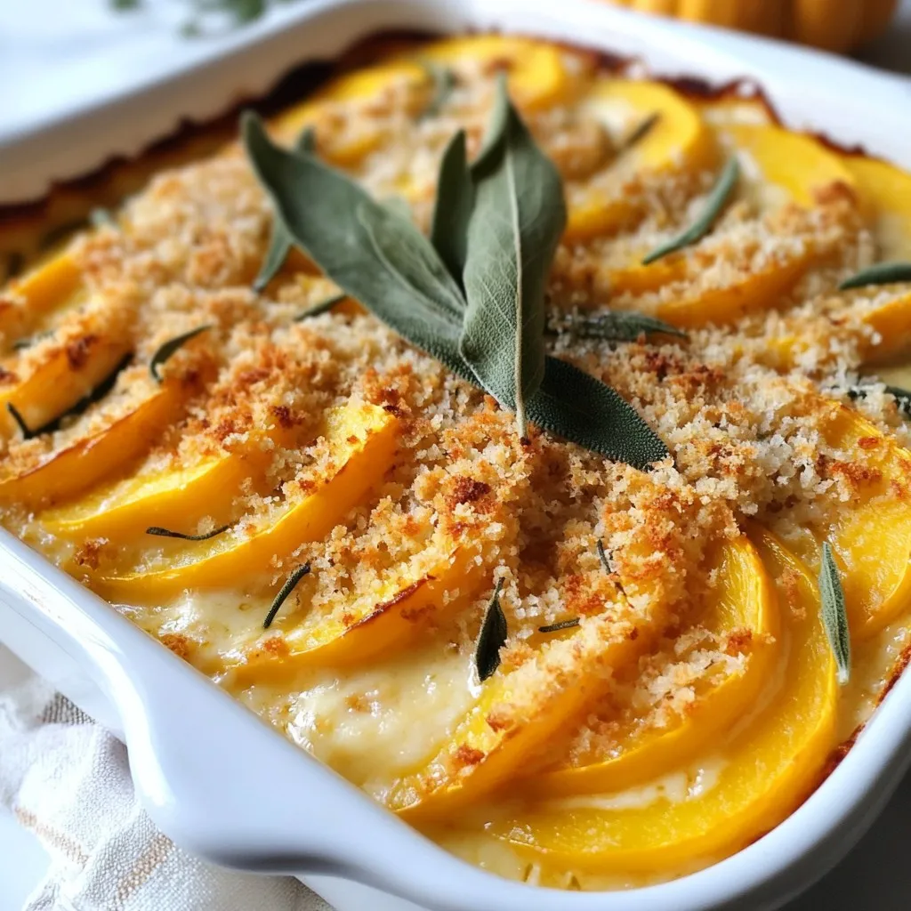 Butternut Squash Sage Gratin Köstliches Rezept