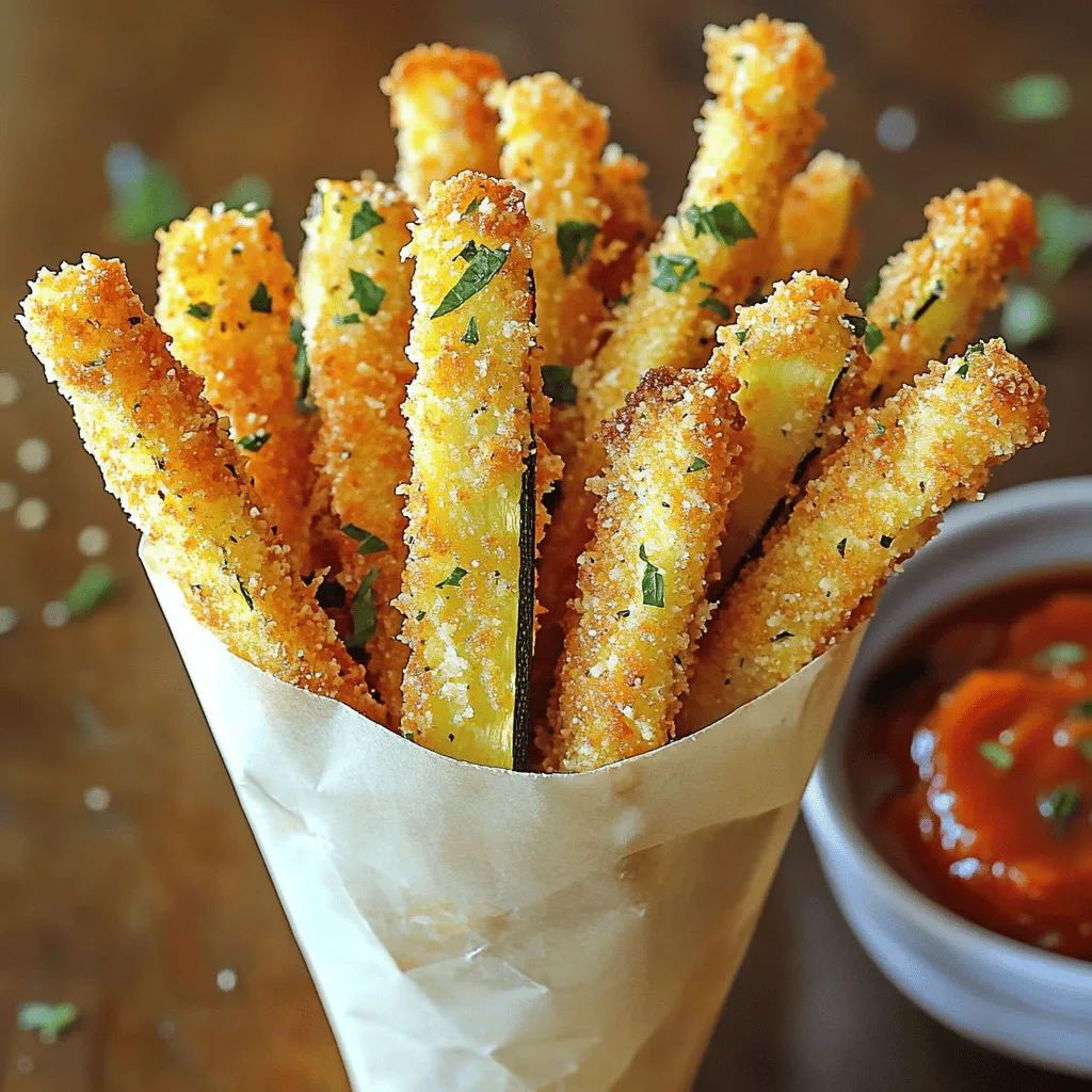 Crispy Parmesan Zucchini Fries Knusprig und Einfach
