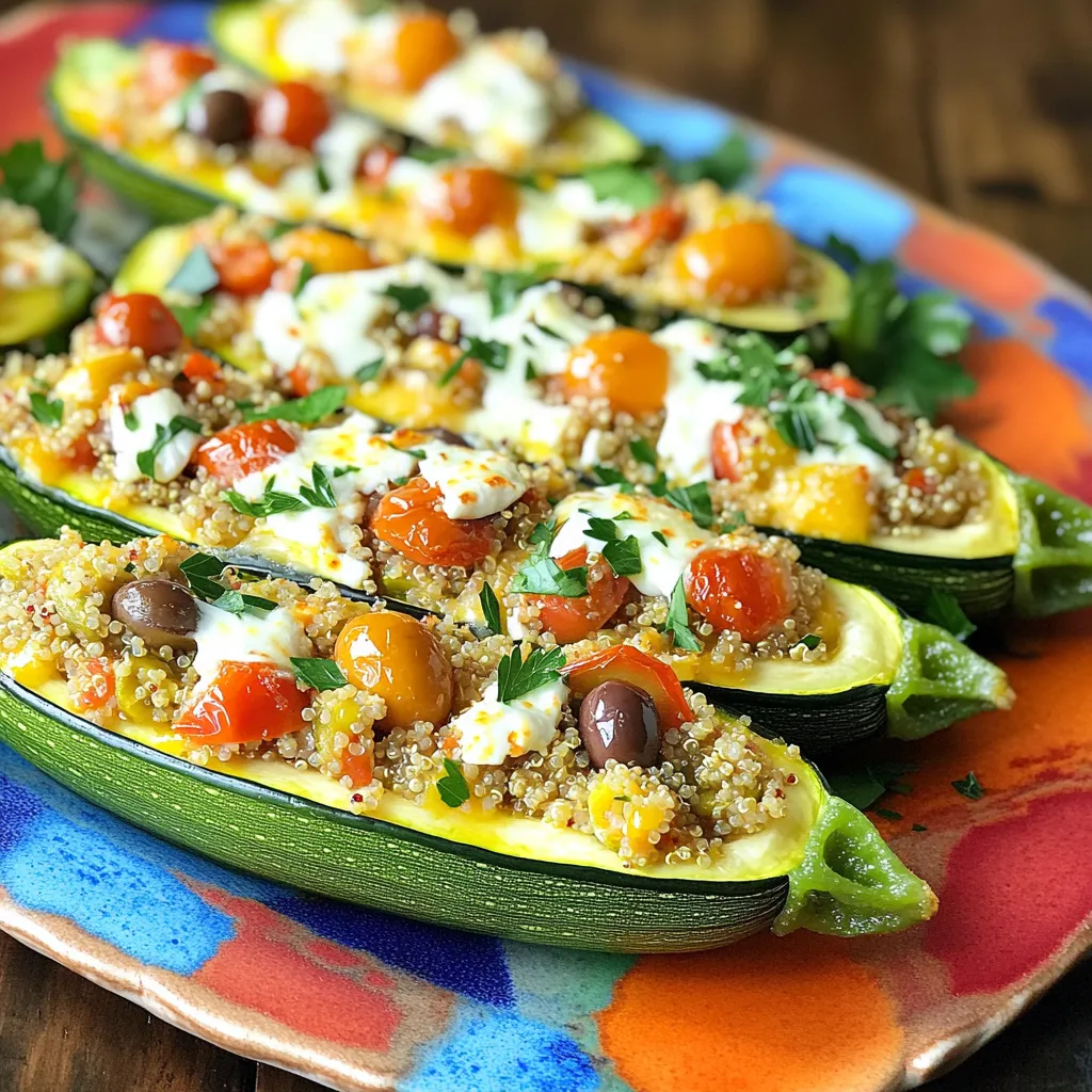 Gefüllte Zucchini-Boote Köstlich und Einfach Zubereiten