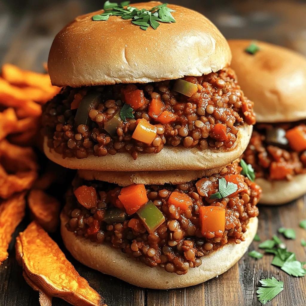 Vegan Lentil Sloppy Joes Lecker und Einfach Zubereiten
