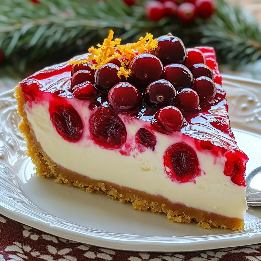 Weihnachtlicher Cranberry Cheesecake Festlicher Genuss