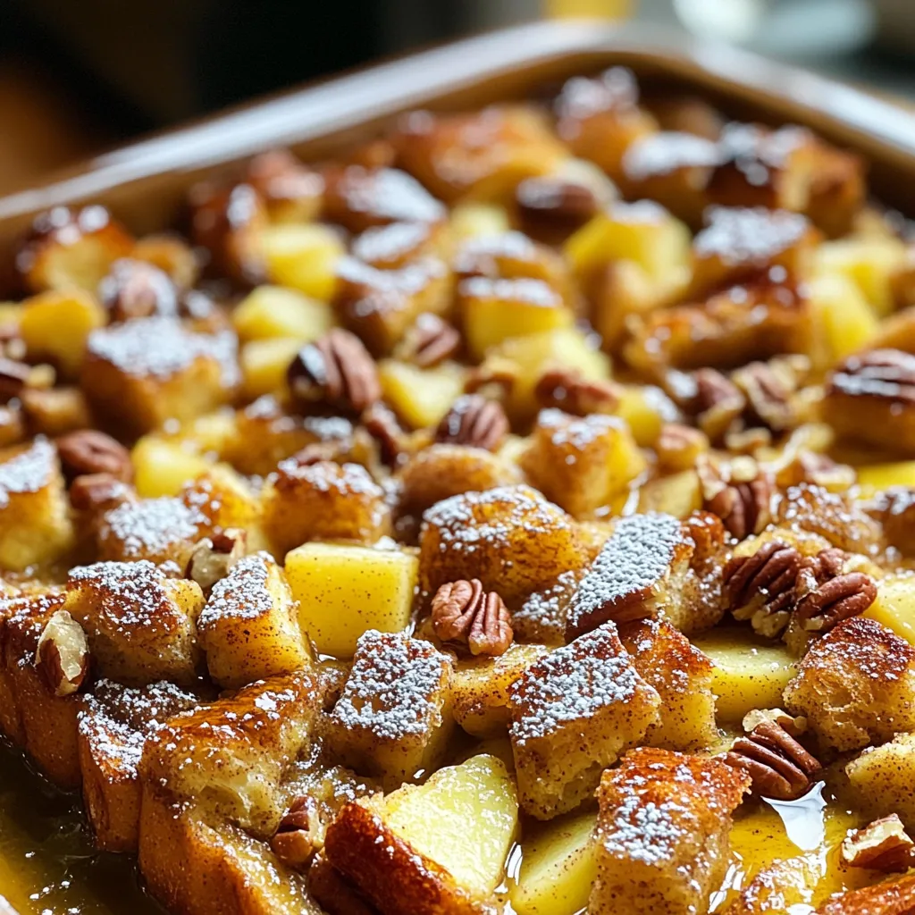 Apple Cinnamon French Toast Bake Einfach und Lecker