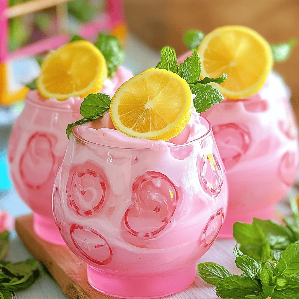 Whipped Pink Lemonade Erfrischend für den Sommer