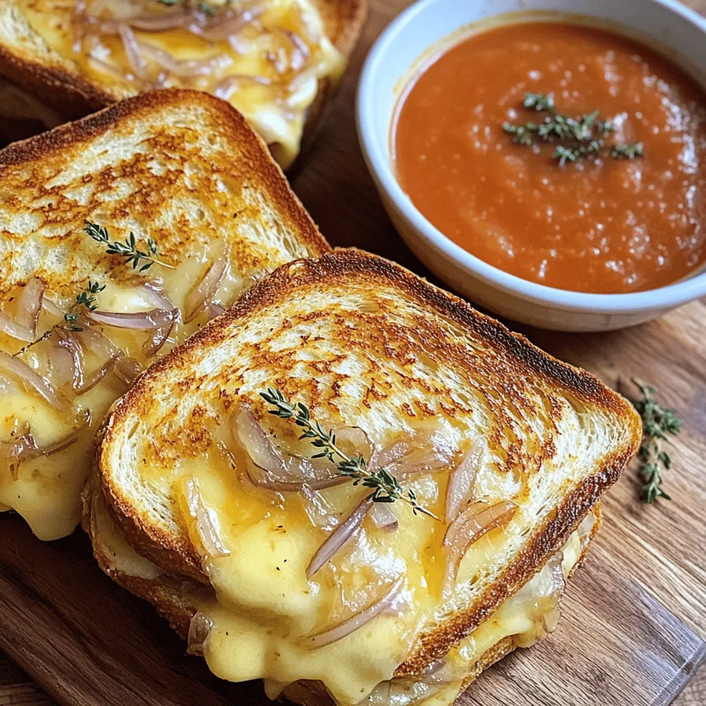 Für den perfekten Französischen Zwiebel-Grilled Cheese benötigst du folgende Zutaten: